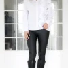 Mixed Brands - ruffles shirt G1946 - White