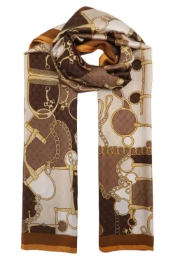 Mixed Brands - Scarf Elegant Chain 0922 - Camel