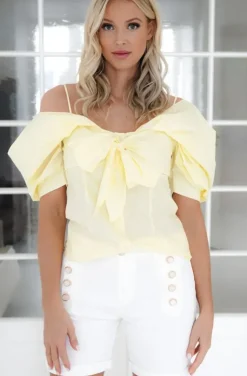 Mixed Brands - Shirt with Bow 34633 - Yellow