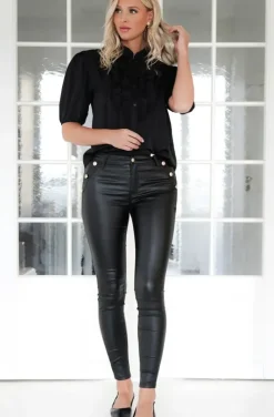 Mixed Brands - Short sleeve blouse 9604 - Black