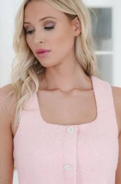 Mixed Brands - Sleeveless Mini dress with pockets 1495 - Pink