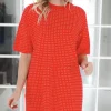 Mixed Brands - Studded Dress 8065 - Red