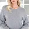 Mixed Brands - Sweater with rhinestones 3226 - Grey