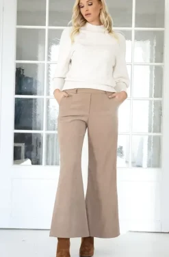 Mixed Brands - the perfect flare pant 3337 - Camel