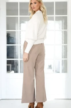 Mixed Brands - the perfect flare pant 3337 - Camel