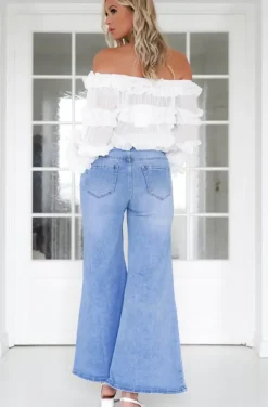 Mixed Brands - Top with Frills 12036 - White
