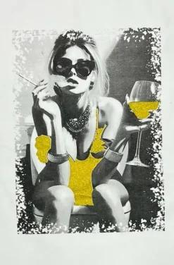 Mixed Brands - Tshirt Woman wine 3662 - White