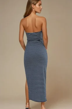 Mixed Brands - Tube Dress 7486 - Striped Marine