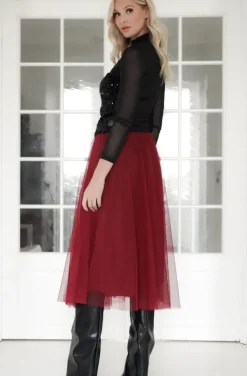 Mixed Brands - Tulle skirt Tulipa 0231 - Burgundy
