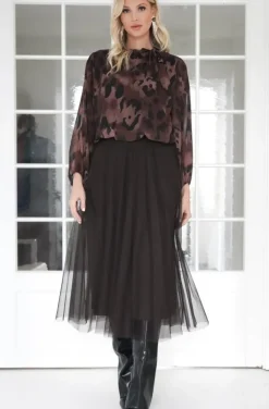 Mixed Brands - Tulle skirt Tulipa 0231 - Dark Brown