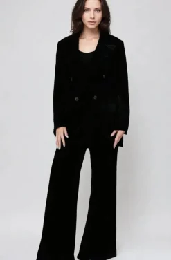 Mixed Brands - Velvet Blazer 333 - Black