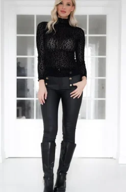 Mixed Brands - Velvet Leo Top 1315 - Black