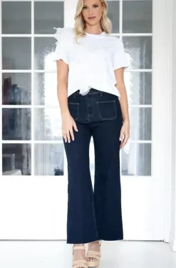 Mixed Brands - Wide leg jeans with Pockets 9200
