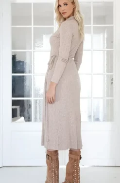 Mixed Brands - Wrap Dress 7007 - Fango Chiaro