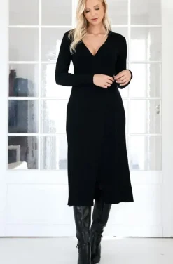 Mixed Brands - Wrap Dress 7007 - Black