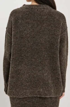 Norr - Filine Knit Top - Dark Brown