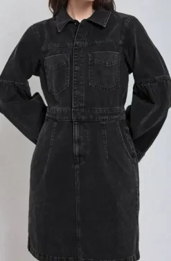 Norr - Hannali denim dress - Black wash