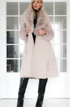 Plain Vanilla - Amazing coat with Faux for Details - Sand