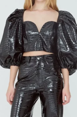 Rotate - Irina Top - Black