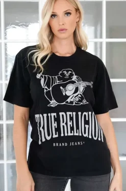 True Religion - Crackle Vintage Tee - Jet Black