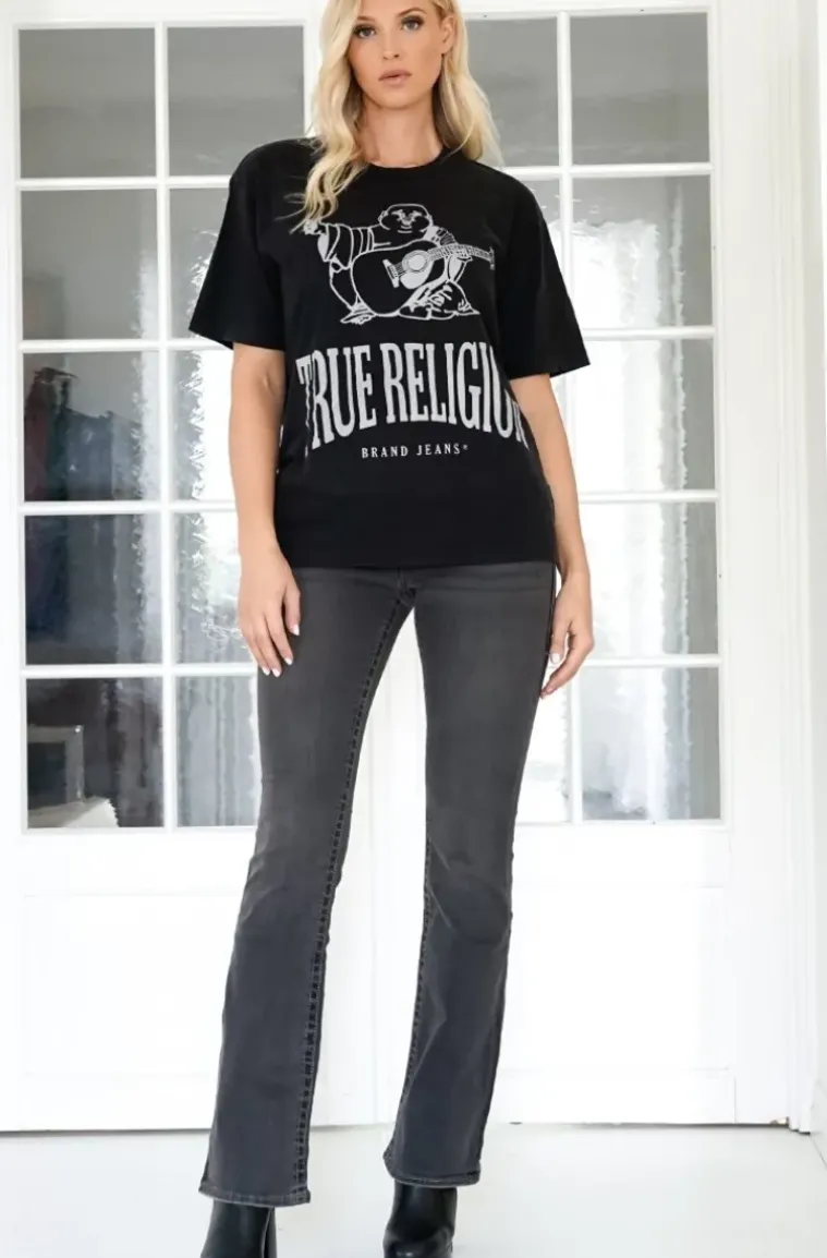 True Religion - Crackle Vintage Tee - Jet Black