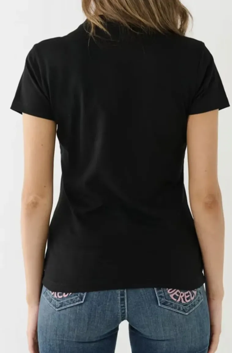 True Religion - Crystal Wing Crew Tee - Black