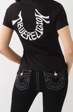 True Religion - Embroidered Horseshoe Tshirt - Jet Black
