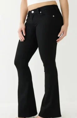 True Religion - Joey Low Rise Flare Black Body Rinse