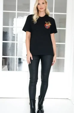 True Religion - Patch Short Sleeve Tee - Black