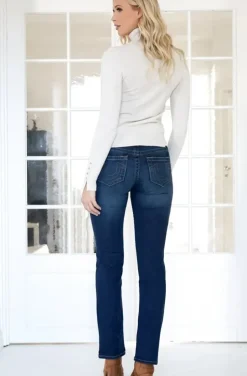 True Religion -Billie Midrise Straight - Indigo Upgrade