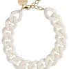 Vanessa Baroni - Big flat chain necklace VB2040OF - Off White