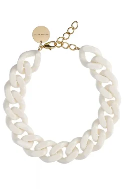 Vanessa Baroni - Big flat chain necklace VB2040OF - Off White