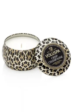 VOLUSPA - CRISP CHAMPAGNE DECORATIVE TIN CANDLE