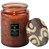 Voluspa - Forbidden Fig Large Glass Jar with Metallic Lid